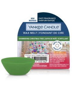 Yankee Candle Schimmernder Weihnachtsbaum-Wachsschmelze für romantische Weihnachtsabende | Yankee Candle Schimmernder W