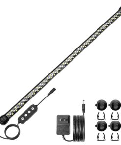 SEAOURA Aquarium LED Beleuchtung mit Timer - Vollspektrum Licht mit 10 Helligkeitsstufen für Aquarium - Automatische Ein