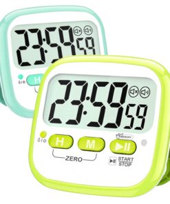 Antonki Digitaler Küchentimer für Kinder - Magnetisch, Badezimmer und Backen geeignet, inklusive Batterie, 2 Stück Timer
