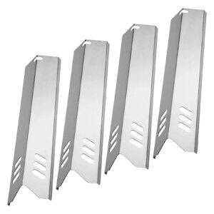 Carkio 38 cm Grill Heat Plates, 4-Piece Stainless Steel Gas Barbecue Hot Plate, Ideal für Gartenbarbecue-Enthusiasten, O