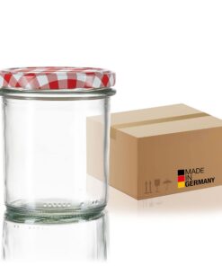 BigDean Sturzgläser 24x 350ml Made in Germany - Einmachgläser mit Schraubdeckel TO 82
