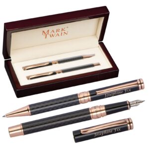 MARK®TWAIN Schreibset für Businessmänner - Drehkugelschreiber und Füllfederhalter - in Geschenketui - zum Geburtstag