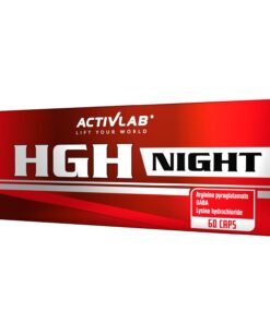 Activlab HGH Night - 60 Kapseln, Arginin, GABA, Lysin | vor dem Schlafengehen | Steigerung der Kraft und schneller Zuwac