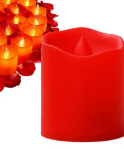 Gefälschte Kerzen | Batteriebetriebene Umgebungsbeleuchtung – decorativ flackernde LED-Kerze – für Weihnachten, Hochzeit