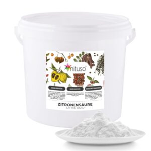Zitronensäure Monohydrat Granulat Lebensmittelqualität 5kg | gentechnikfrei, ideal für Entkalken und Reinigen - mituso