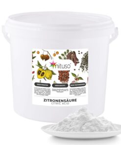 Zitronensäure Monohydrat Granulat Lebensmittelqualität 5kg | gentechnikfrei, ideal für Entkalken und Reinigen - mituso