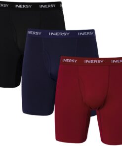 INNERSY Boxershorts Herren Lang Mesh Männer Unterhosen OEKO-TEX STANDARD 100 | INNERSY Boxershorts Herren Lang Mesh mit