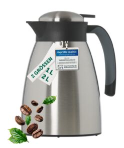 Blumtal BPA-freie Thermoskanne 1L - auslaufsichere Kaffeekanne thermo für langanhaltende Isolation - Tee Thermoskanne Ed