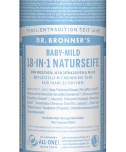 Dr. Bronners 18-IN-1 Organic Baby Mild Flüssigseife | Ohne Duft | 475 ml