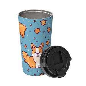 Evanem Isolierter Kaffeebecher Doppelwandig für Büro und Reise | Evanem Edelstahl Tumbler für Kaffee und Tee | Evanem I