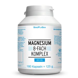 Magnesium 8-fach Komplex 400 mg | elementares Magnesium 400 mg | laborgeprüft Magnesium 8-fach Komplex 400 mg | 8 versch
