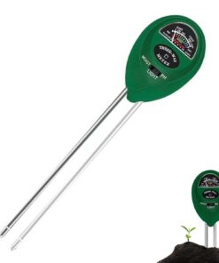 3 in 1 Boden-Tester für Pflanzen und Garten - Feuchtigkeitsmessgerät, Boden-pH-Meter, Sonnenlichterkenner, Feuchtigkeits