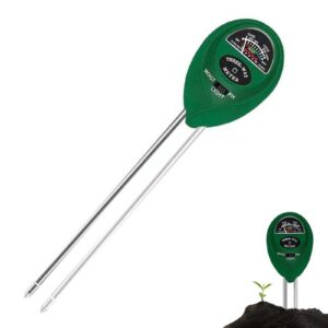 3 in 1 Boden-Tester für Pflanzen und Garten - Feuchtigkeitsmessgerät, Boden-pH-Meter, Sonnenlichterkenner, Feuchtigkeits