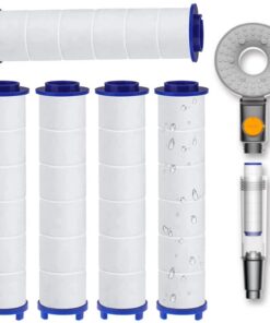 PP Baumwolle Filter für Duschkopf Universal Saubere Wasserkernkern Regenduschkopf Filter 9,5 x 2 cm