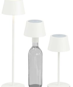 Northpoint 3in1 LED Tischlampe mit Akku und Warmes Licht für Innen- und Außennutzung