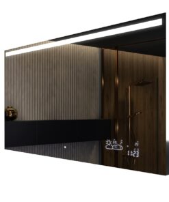 FORAM Led Badezimmerspiegel mit Beleuchtung - Modernes Design - Individuell nach Maß - 120x70 cm - Ideal für das Badezim