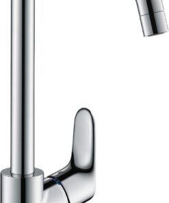 Hansgrohe Focus M41 - Niederdruck Küche, Untertisch-boiler Küchenarmatur, Chrom, schwenkbar, 260 mm Auslaufhöhe, 3182200