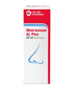 Natürliches Meerwasser AL Plus Nasenspray zur Entschwindselung bei Erkältungen und allergischem Schnupfen, 20 ml | AL P