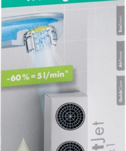 Hansgrohe Wassersparender Luftsprudler Wasserhahn 5 l/min 2 Stück M24x1 Strahlregler Perlator 13182000