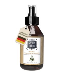 Garten Glück® Naturales Insektenspray - 250 ml -against Blattläuse und Blattflecken - Rückständefrei - Neemöl Trauermück