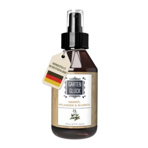 Garten Glück® Naturales Insektenspray - 250 ml -against Blattläuse und Blattflecken - Rückständefrei - Neemöl Trauermück
