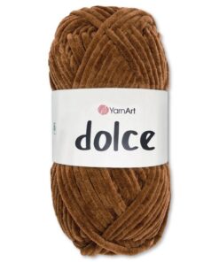 Frida's Wollhaus YarnArt 100 g Mittelbraun Chenille Wolle Garn für Stricken und Häkeln mit 64 Farben