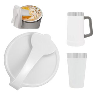 WALLFID Anti-Bubble-Silicone-Lid für Beer-Mug, Reusable, Splash- und Staubgeschützt, leicht zu reinigen, Anpassung an Be