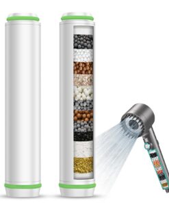 MEKO 2er Pack Filter NUR für Handbrause + ASIN B0CGHXYM1Y + 15 Schichten Ersatzfilter + für hardes Wasser + Reinigen + E