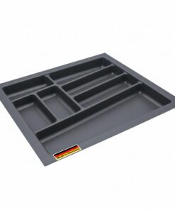 Mehrzweck Besteckeinsatz Made in Germany 48x44 cm grau Universal Organizer Küchenschubladen