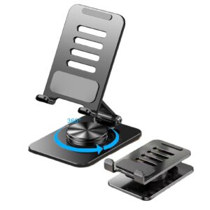 Verstellbar Handy Ständer Tisch kompatibel mit iPhone 15,14,13 Pro, iPad, Tablet 4-11'', 360° Drehbar, Multi-Winkel Eins