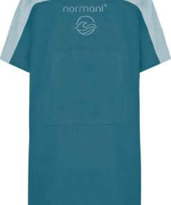 normani Bio-Baumwolle Badeponcho mit Kapuze - Strand Umziehhilfe für Erwachsene Herren Damen