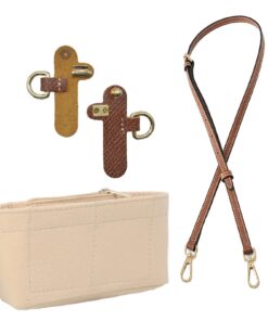 VPB Shoulder Strap and Organiser für Longchamp Mini Tasche Damen No-Punch längenverstellbar + Longchamp Mini Tasche Acce