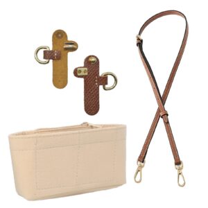 VPB Shoulder Strap and Organiser für Longchamp Mini Tasche Damen No-Punch längenverstellbar + Longchamp Mini Tasche Acce