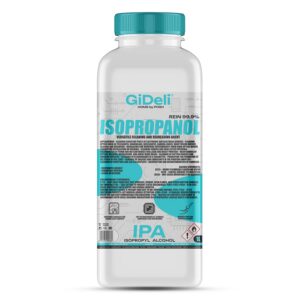 GiDeli Isopropanol 99,9% Reiniger für Elektroniken - Reinigung von Harzen im 3D-Druck - Hochprozentiger IPA Reinigungsal