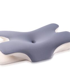 MULISOFT Memory Foam Kissen, stützendes Nackenkissen für seitliche Schl&aumlfer (Blau) OEKO-TEX STANDARD 100