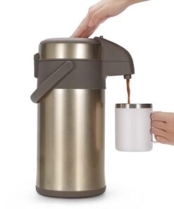 Oledr Goldthermisette 3 Liter Kaffeeholder mit Pumpenmechanismus