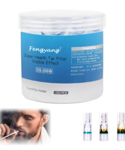 Fengyang® Zigarettenfilter - Teer Stop Filter für Einweg-Zigarettenspitzen (100 Stück) (Blau)