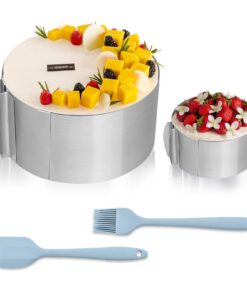 Verstellbarer Tortenring - Höhenverstellbar 6 cm und 8,5 cm - Für Backbegeisterte - Perfect für Torten, Mousse und Dekos
