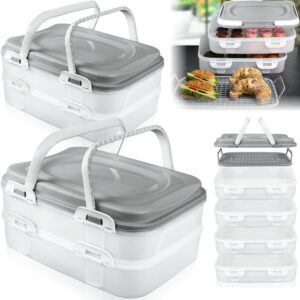 Stimo XL Kuchentransportbox mit 2x Partycontainer und Hebeeinsatz