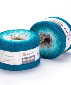 YarnArt RoseGarden Super Fino Kuchengarn Baumwollige Webereigarn für Hauskleider und Bettücher 1 Knäuel 250g