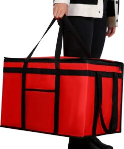 Musbus riutilizzabile für kalte Lebensmittel, ideal für Einkaufsbeschlüsse (Schwarzes Modell) - Thermische Tasche mit Is