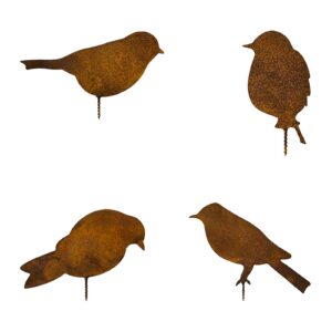 SVUPUE Rost Vögel - Draußen Herbstdeko Outdoor für Garten und Innendekoration