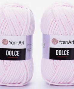 YarnArt Dolce-Garn, 100 % Mikro-Polyester, Baby-Chenille-Garn, für Baby, ideal für Baby-Unterwäsche und Haushaltsstücke,