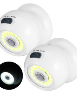 LED Strahler mit Bewegungsmelder für Garten und Korridor 2PCS Kabellos Batteriegetriebe Wasserdicht | LED Außenleuchte