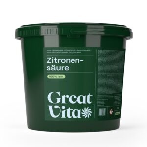 GreatVita Zitronensäure Monohydrat Granulat 5kg | Lebensmittelqualität, reine Citronensäure E330 | gentechnikfrei | Idea