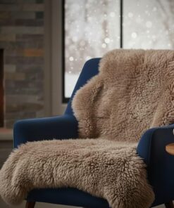 KAMACA Kuschelfell Bettvorleger Taupe flauschig weich Lammfell-Optik 60x90 cm