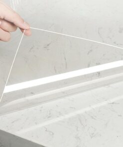 Transparente Selbstklebende Vinylfolie für Wandschutz | Wasserdichte Vinyl-Klebefolie für Küchenbücher | Transparenzfel