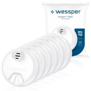 Wessper Wasserfilter für Trinkflasche - Kartusche Kompatibel mit Activemax Triline und ION8 - 6 Stück