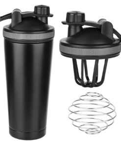 CTDMJ Proteinshake Shaker Edelstahl 750ML - BPA Frei & Doppelwandig, Proteinshake Trinkflasche & Thermoflasche Für Fitne