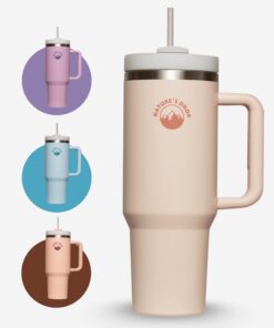 Generisch Isolierte Trinkflasche Beige 500 ml für Outdoor Aktivitäten mit Thermische Haltbarkeit und Portabelität